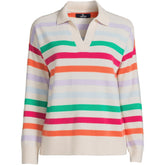Womens Cashmere Long Sleeve Polo