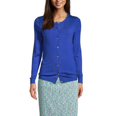 Women's Petite Performance Crew Cardigan Sweater