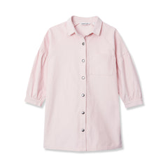 Girls 3/4 Sleeve Corduroy Shirt Dress