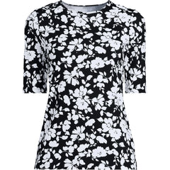 Women's Elbow Sleeve Crewneck Garden Tee- Sunshade UPF 50 Quick Dry