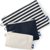 Zip Canvas Pouch 3 Pack