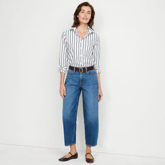 Women's Tall Recover High Rise Barrel Leg Ankle Jeans