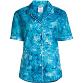 Women's Short Sleeve Cotton Poplin Pajama Shirt