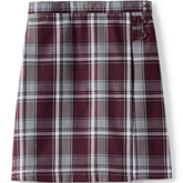 Girls Plus Plaid A-line Skirt Below The Knee