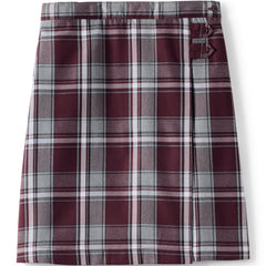 Girls Plaid A-line Skirt Below The Knee