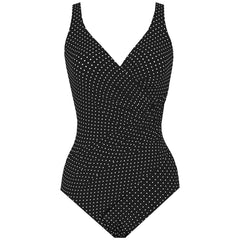Miraclesuit Women's Must Have Pin Point Oceanus V-neck Slimming One Piece Swimsuit
