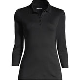 Women's 3/4 Sleeve Supima Cotton Polo Shirt