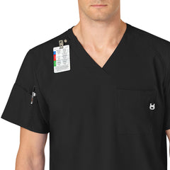 School Uniform Men's Big Wink W123 V-Neck Scrub Top
