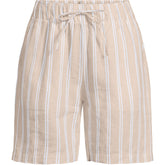 Women's Plus Size Linen High Rise Pull On 7" Shorts