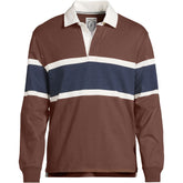 Men's Long Sleeve Stripe Rugby Shirt