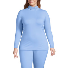 Women's Plus Size Baselayer Cozy Thermaskin Turtleneck Top