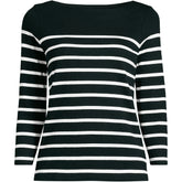 Women's Plus Size Mariner Jersey Boatneck Top