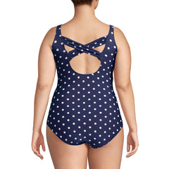 Women's Plus Size Long SlenderSuit Carmela Underwire Tummy Control Chlorine Resistant One Piece Swim