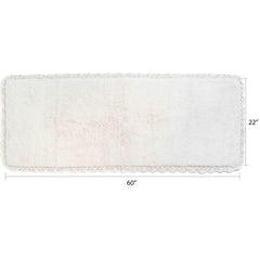 Chesapeake Crochet Cotton Anti Skid Bath Runner