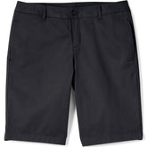 School Uniform Women's Plain Front Blend Chino Shorts
