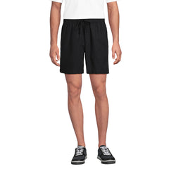 Men's Big 7" Linen Blend Pull On Deck Short