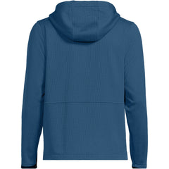 Unisex Grid Tech Hooded Zip Front Jacket