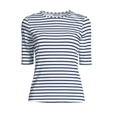 Women's Petite SunShade UPF 50 Elbow Sleeve Rash Guard Swim Tee