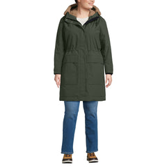 Women's Plus Size Squall Waterproof Sherpa Lined Hood Parka