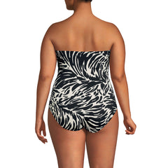 Women's Plus Size SlenderSuit U-Wire Bandeau One Piece Swimsuit