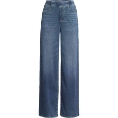 Women's Plus Size Starfish Denim High Rise Wide Leg Jeans