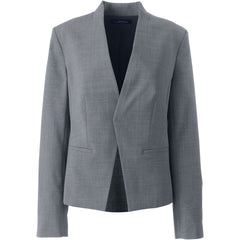 Women's Washable Wool Collarless Blazer