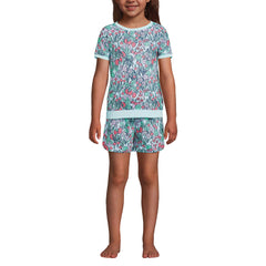 Girls Short Sleeve Tee and Shorts Pajama Set