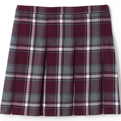 Girls Plaid Box Pleat Skirt Top of the Knee