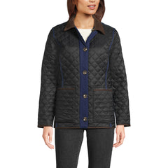 Women's Print Reversible Barn Quilted Insulated Jacket