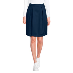 Women's Solid Pleated Skort Top of Knee