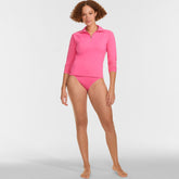 Women's Long Torso SunShade UPF 50 Quarter Zip Rash Guard