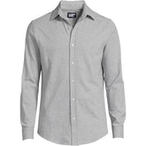 Men's Big Long Sleeve Knit Oxford Shirt