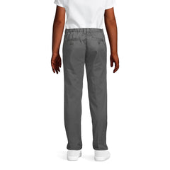 Girls Iron Knee Blend Plain Front Chino Pants