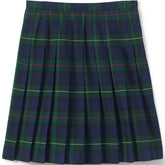 Girls Below The Knee Plaid Pleated Skirt