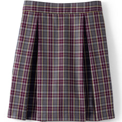 Girls Top of Knee Plaid Skort
