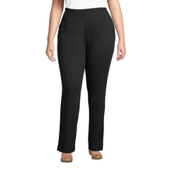 Plus Size Sport Knit High Rise Pants