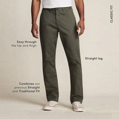 Men's Travel Kit Easy Classic Fit Chino Pant