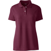 School Uniform Women's Plus Size Short Sleeve Basic Mesh Polo Shirt