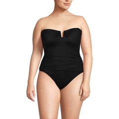 Women's Plus Size SlenderSuit U-Wire Bandeau Tankini Top