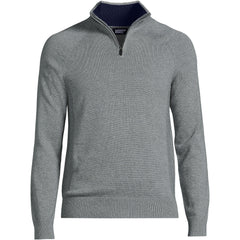 School Uniform Unisex Big Cotton Modal Quarter Zip Sweater