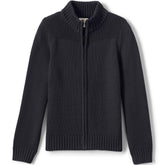 School Uniform Boys Cotton Modal Zip Front Cardigan Sweater