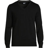 Men's Fine Gauge Cotton V Neck Sweater