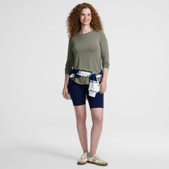 Women's Petite Long Sleeve Cooling Performance Tunic Tee
