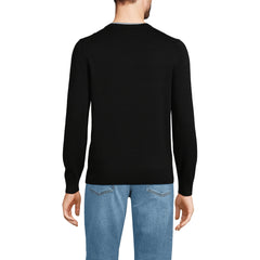 Men's Fine Gauge Cotton V Neck Sweater