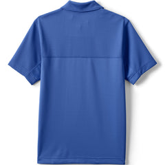 Unisex Short Sleeve Quarter Zip Textured Polo Shirt