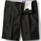 Men's No Iron 9" Comfort Waist Pleated Front Chino Short