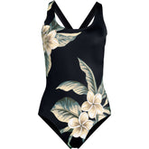 Women's Long Torso Tugless X-Back One Piece Swimsuit