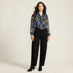 Women's Tall Denim High Rise Barrel Leg Ankle Jeans