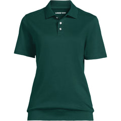 Women's Short Sleeve Banded Bottom Polo Shirt
