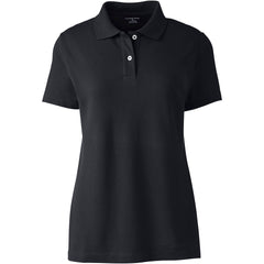 Women's Plus Size Short Sleeve Basic Mesh Polo Shirt